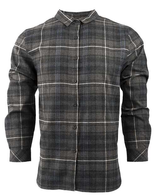 Burnside 5212 Women's No Pocket Yarn-Dyed Long Sleeve Flannel Shirt