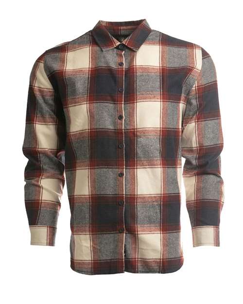 Burnside 5212 Women's No Pocket Yarn-Dyed Long Sleeve Flannel Shirt