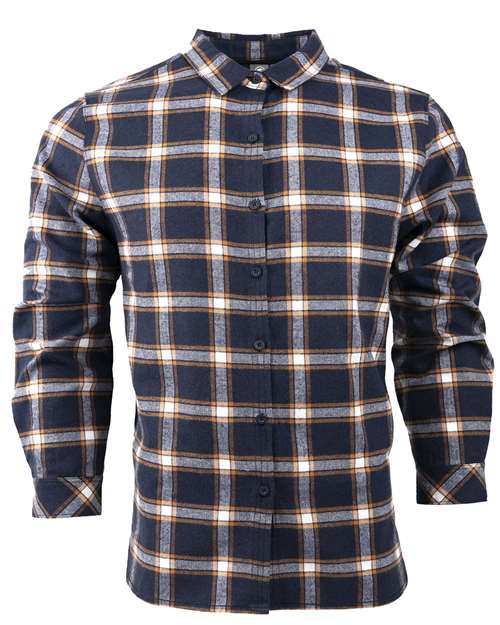 Burnside 5212 Women's No Pocket Yarn-Dyed Long Sleeve Flannel Shirt