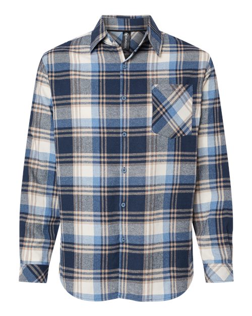 Burnside 8212 Men's Open Pocket Flannel Shirt