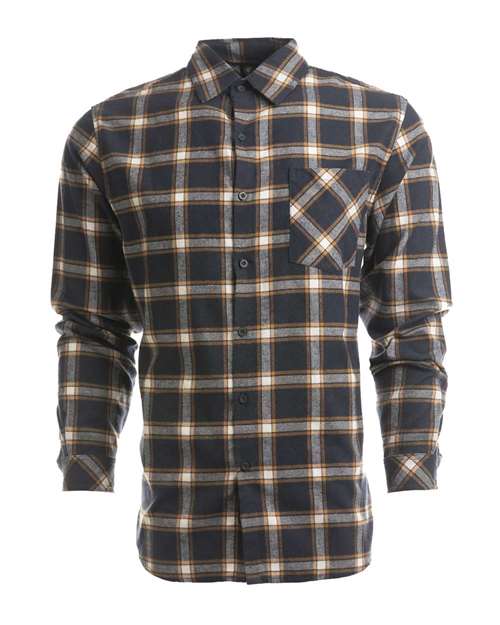 Burnside 8212 Men's Open Pocket Flannel Shirt