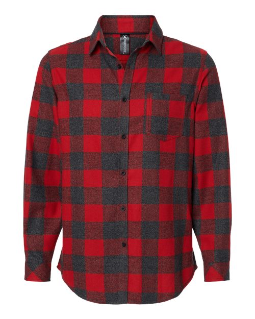 Burnside 8212 Men's Open Pocket Flannel Shirt