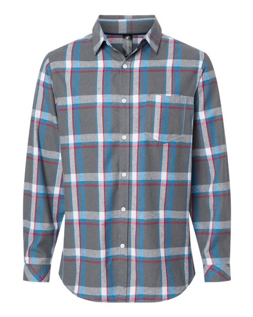 Burnside 8212 Men's Open Pocket Flannel Shirt