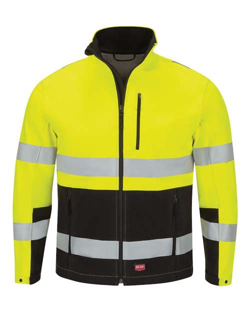 Red Kap JY34 Men's Hi-Visibility Soft Shell Jacket