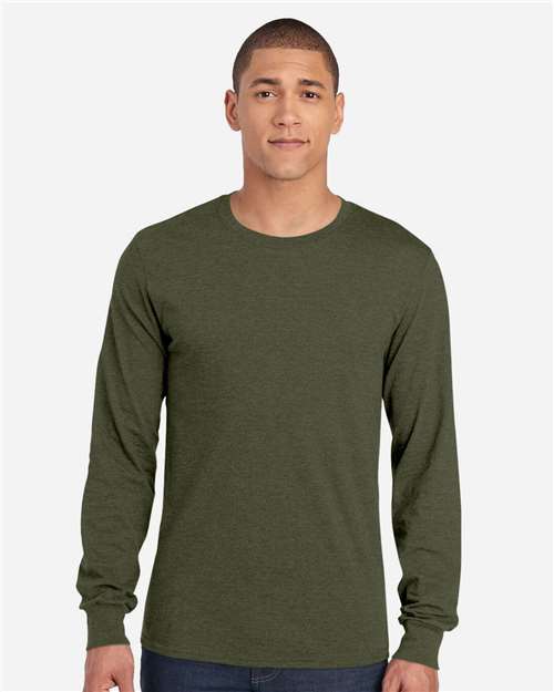 JERZEES 560LSR Unisex Premium Blended Ringspun Long Sleeve Crewneck T-Shirt