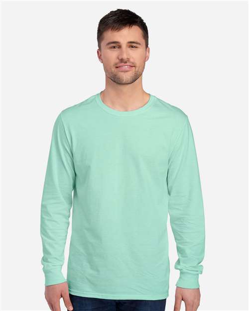 JERZEES 560LSR Unisex Premium Blended Ringspun Long Sleeve Crewneck T-Shirt