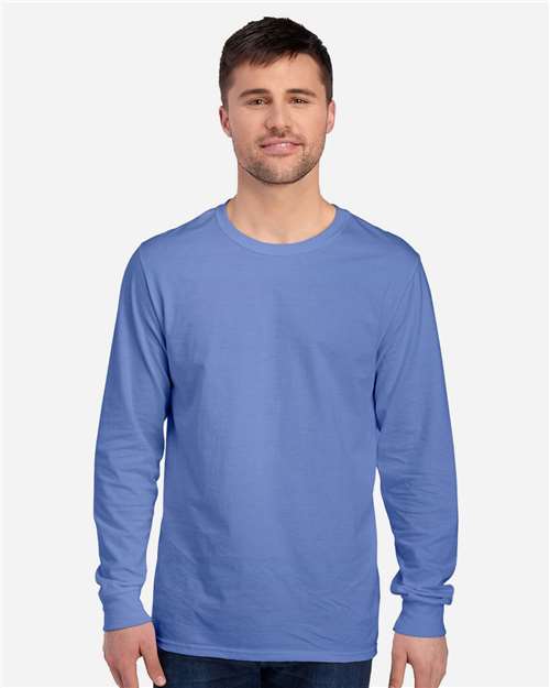 JERZEES 560LSR Unisex Premium Blended Ringspun Long Sleeve Crewneck T-Shirt