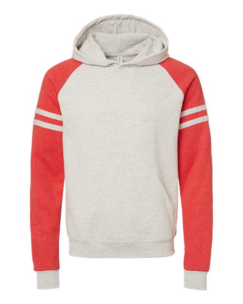 JERZEES 97CR Unisex Nublend® Varsity Colorblocked Raglan Hooded Sweatshirt