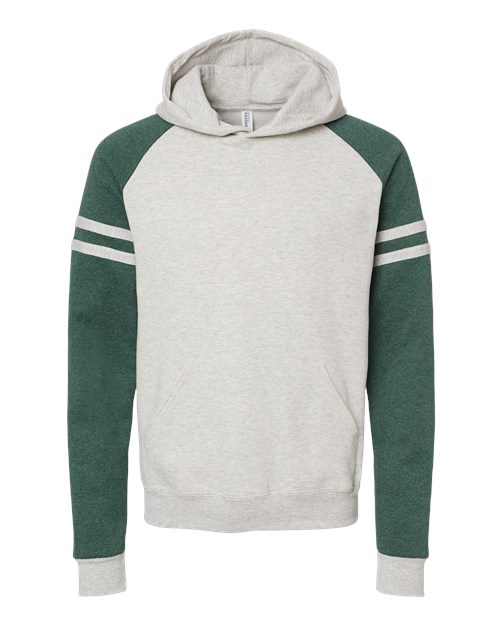 JERZEES 97CR Unisex Nublend® Varsity Colorblocked Raglan Hooded Sweatshirt