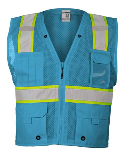 Kishigo B100-111 Unisex EV Series® Enhanced Visibility Multi-Pocket Mesh Vest