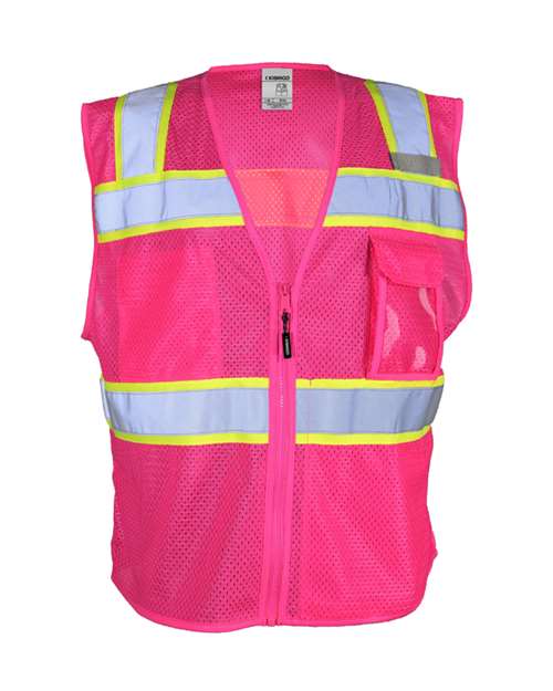 Kishigo B150-156 Unisex EV Series® Enhanced Visibility 3 Pocket Mesh Vest