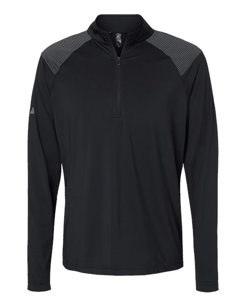 Adidas A520 Men's Shoulder Stripe Quarter-Zip Pullover