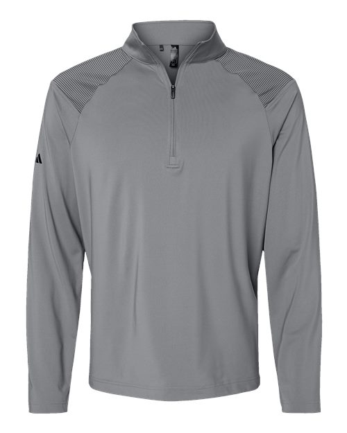 Adidas A520 Men's Shoulder Stripe Quarter-Zip Pullover