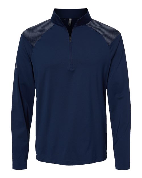 Adidas A520 Men's Shoulder Stripe Quarter-Zip Pullover