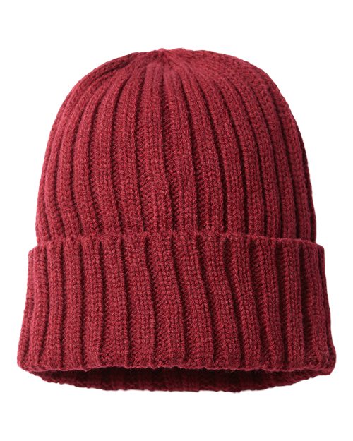 Atlantis Headwear SHORE Sustainable Cable Knit Cuffed Beanie
