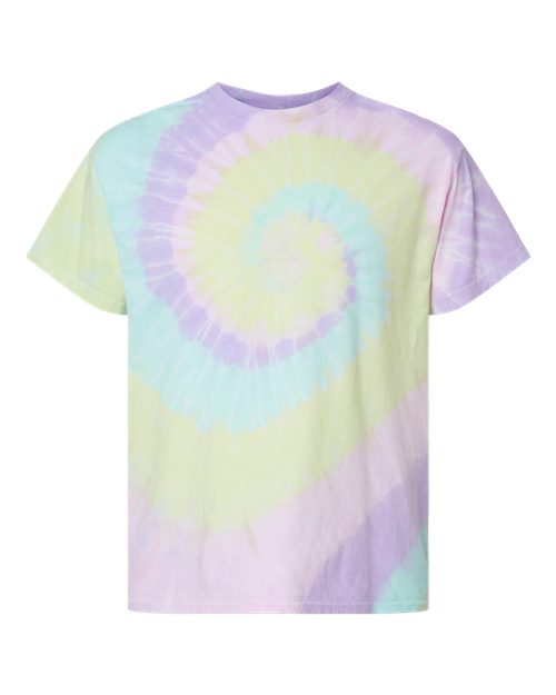 Dyenomite 200MS Unisex Multi-Color Spiral Tie-Dyed T-Shirt