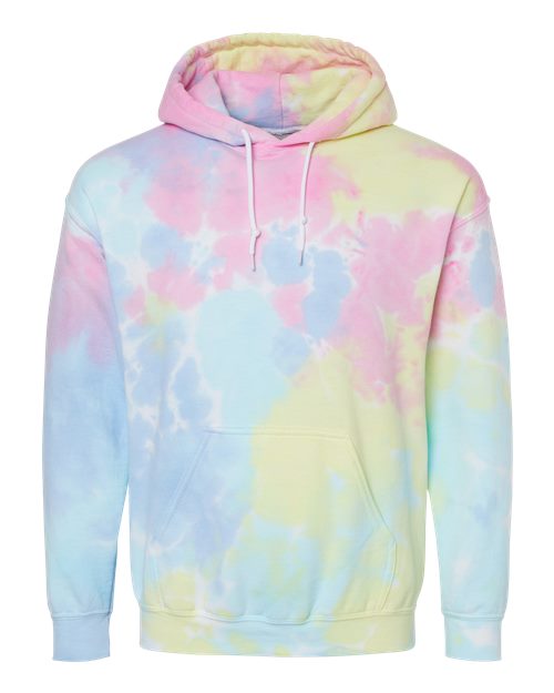 Dyenomite 680VR Unisex Blended Tie-Dyed Hooded Sweatshirt