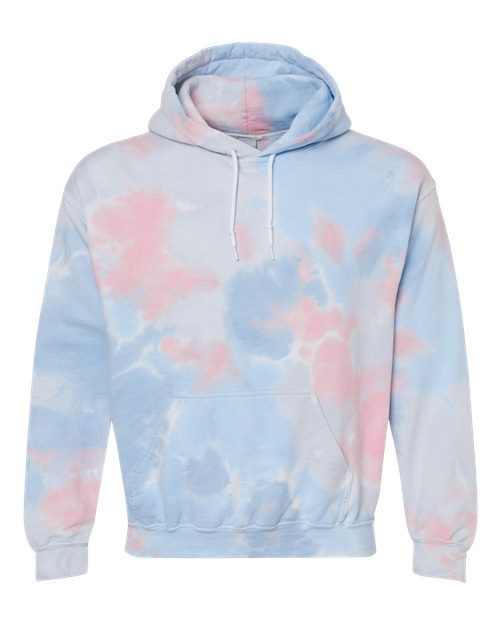 Dyenomite 680VR Unisex Blended Tie-Dyed Hooded Sweatshirt