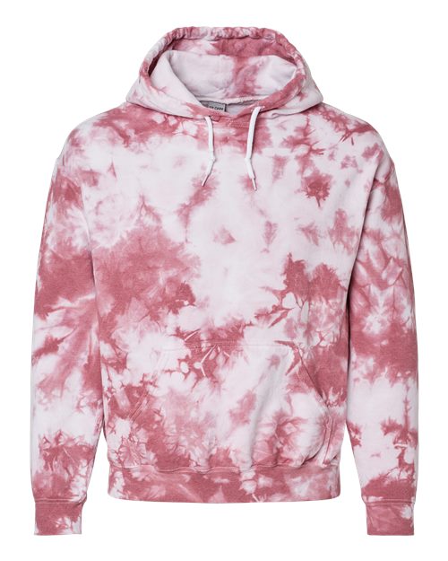 Dyenomite 680VR Unisex Blended Tie-Dyed Hooded Sweatshirt
