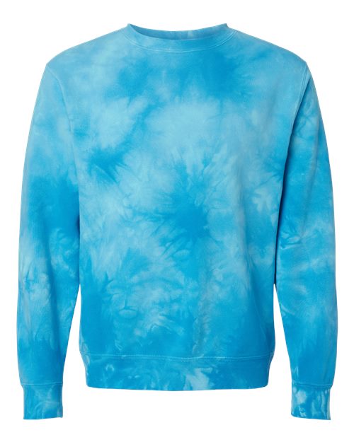 Independent Trading Co. PRM3500TD Unisex Midweight Tie-Dyed Crewneck Sweatshirt