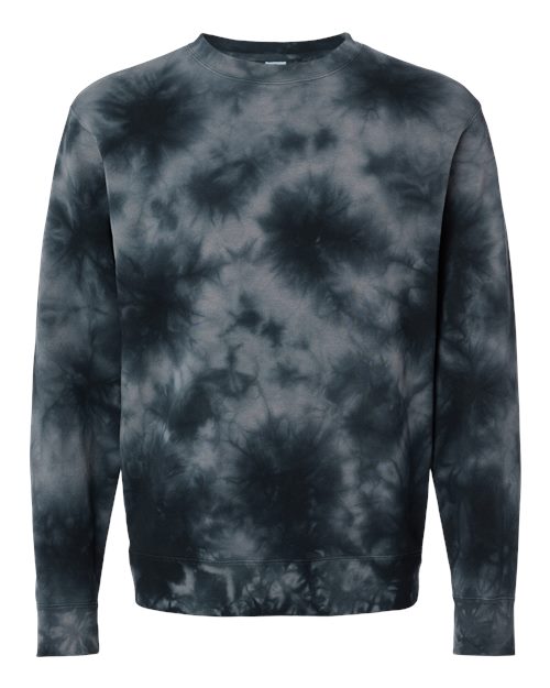 Independent Trading Co. PRM3500TD Unisex Midweight Tie-Dyed Crewneck Sweatshirt