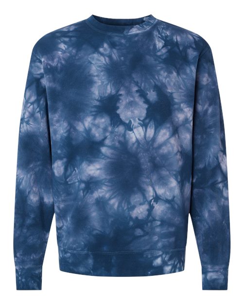 Independent Trading Co. PRM3500TD Unisex Midweight Tie-Dyed Crewneck Sweatshirt