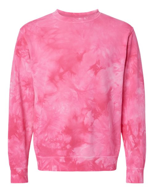 Independent Trading Co. PRM3500TD Unisex Midweight Tie-Dyed Crewneck Sweatshirt
