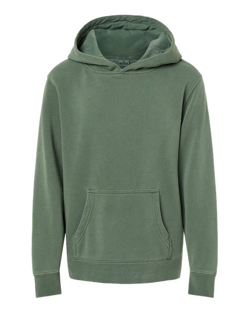 Independent Trading Co. PRM1500Y Youth Midweight Pigment-Dyed Hooded Sweatshirt