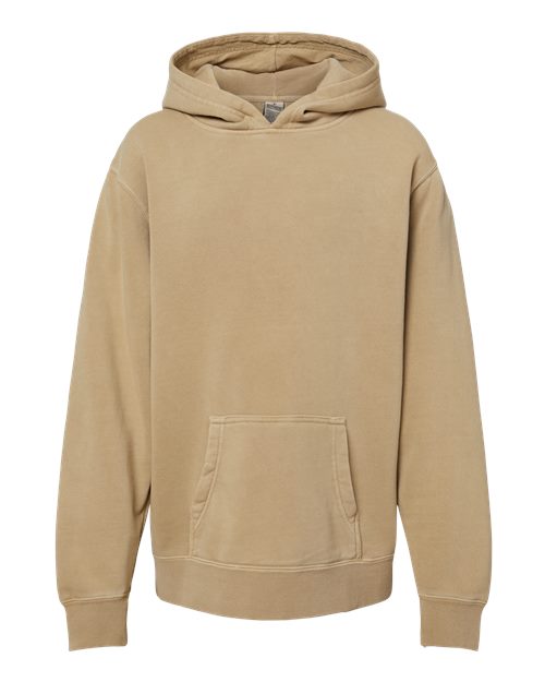 Independent Trading Co. PRM1500Y Youth Midweight Pigment-Dyed Hooded Sweatshirt