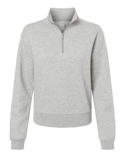 Alternative 8808PF Women's Eco-Cozy Fleece Quarter-Zip Sweatshirt