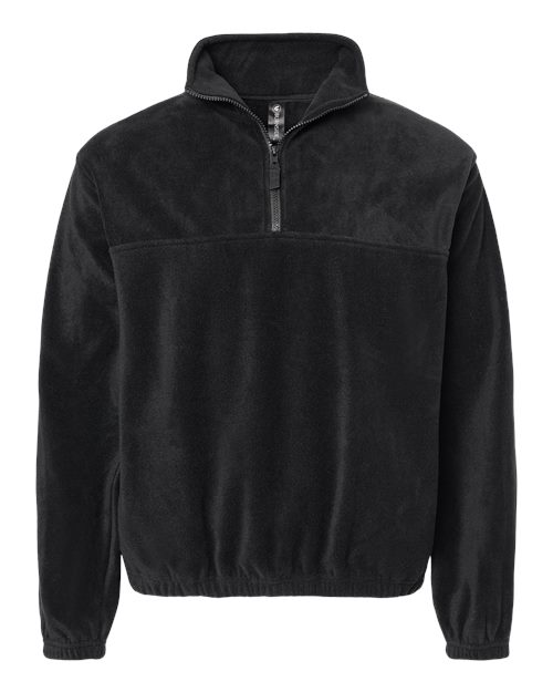 Burnside 3052 Men's Polar Fleece Quarter-Zip Pullover