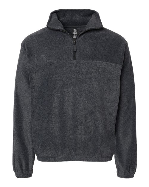 Burnside 3052 Men's Polar Fleece Quarter-Zip Pullover