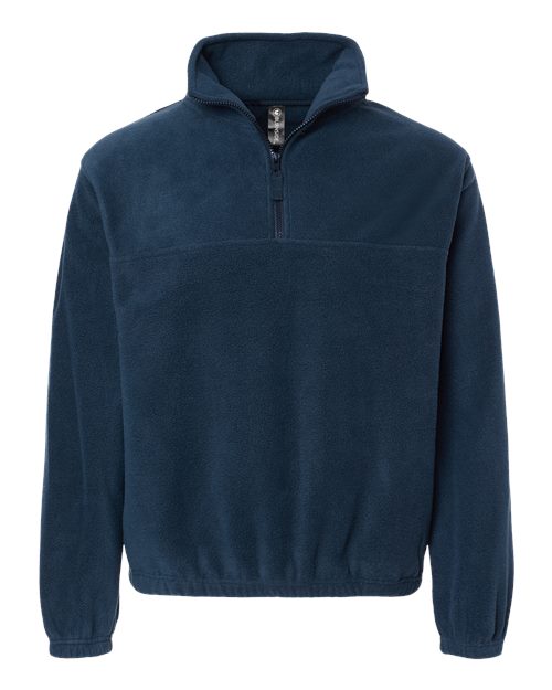 Burnside 3052 Men's Polar Fleece Quarter-Zip Pullover