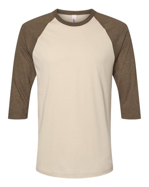 American Apparel 2003CVC CVC Three-Quarter Sleeve Tee