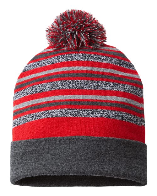 CAP AMERICA RKL12 USA-Made Striped Beanie