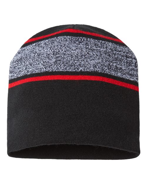 CAP AMERICA RKV9 USA-Made Variegated Striped Beanie