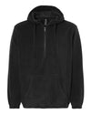 Burnside 3600 Men's Polar Fleece Quarter-Zip Hooded Pullover