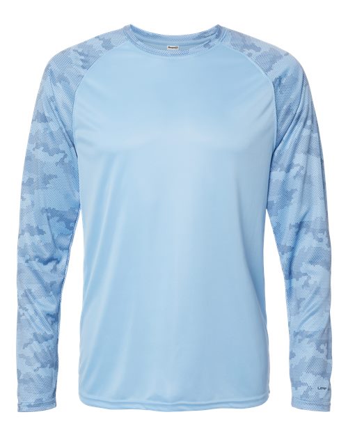 Paragon 216 Unisex Cayman Performance Camo Colorblocked Long Sleeve T-Shirt