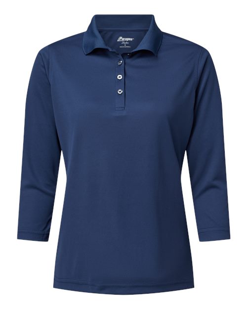 Paragon 120 Women's Lady Palm Three-Quarter Sleeve Polo