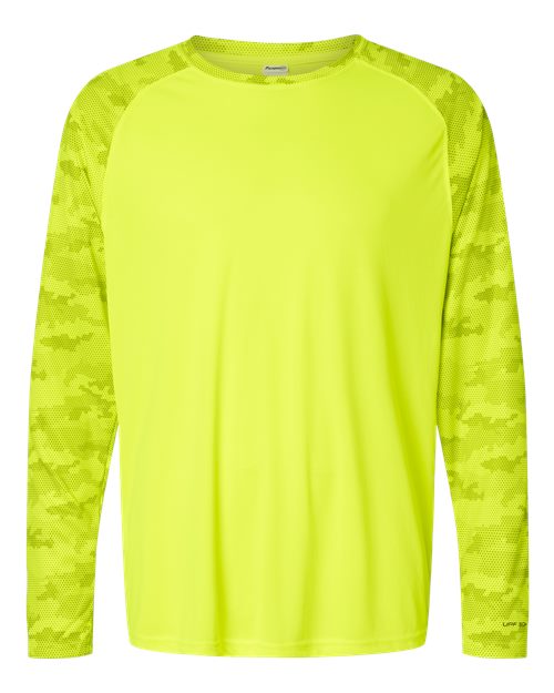 Paragon 216 Unisex Cayman Performance Camo Colorblocked Long Sleeve T-Shirt