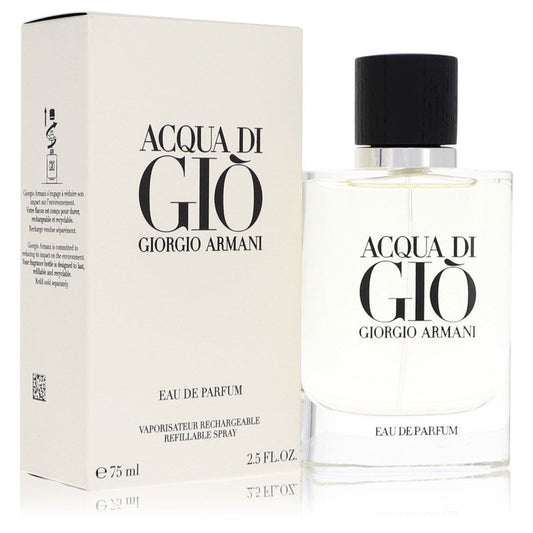 Acqua Di Gio by Giorgio Armani Eau De Parfum Refillable Spray 2.5 oz