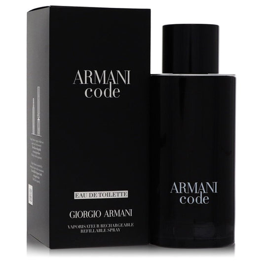 Armani Code by Giorgio Armani Eau De Toilette Spray Refillable 4.2 oz