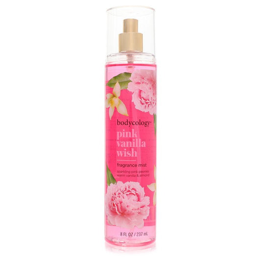 Bodycology Pink Vanilla Wish by Bodycology Fragrance Mist Spray 8 oz