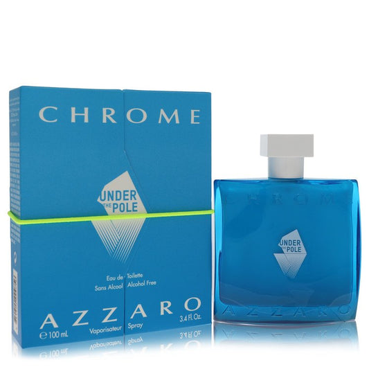 Chrome Under The Pole by Azzaro Eau De Toilette Spray (Alcohol Free) 3.4 oz