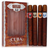 Cuba Red Gift Set Cuba Variety Set includes All Four 1.15 oz Sprays, Cuba Red, Cuba Blue, Cuba Gold and Cuba Orange By Fragluxe