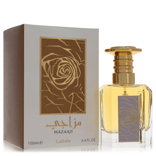 Lattafa Mazaaji by Lattafa Eau De Parfum Spray (Unisex) 3.4 oz