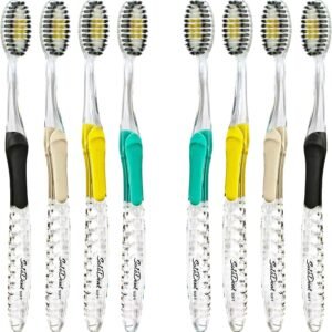 a group of toothbrushes