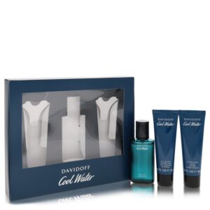 Cool Water by Davidoff Gift Set -- 1.4 oz Eau De Toilette Spray +1.7 oz After Shave  Balm+ 1.7 oz Shower Gel