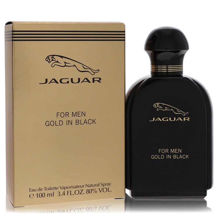 Jaguar Gold In Black by Jaguar Eau De Toilette Spray 3.4 oz