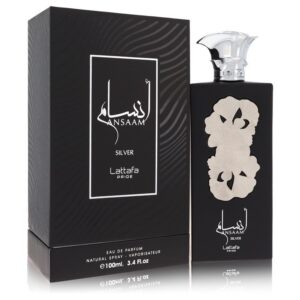 Lattafa Pride Ansaam Silver by Lattafa Eau De Parfum Spray (Unisex) 3.4 oz